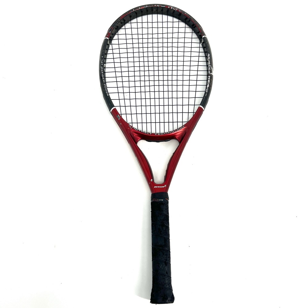 Dunlop Inferno Hotmelt Muscle Weave Tennis Racquet 118 Red Black 4 3/8 Grip 27"